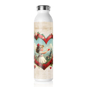 Heart of Dreams Slim Water Bottle - Vintage Vibes - Sweet Romance