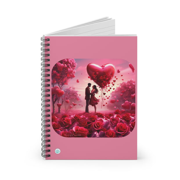 Whispers of Love Spiral Notebook - Ruled Line - Valentines Day - Romantic