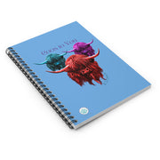 Coos to You Spiral Notebook - Colorful Highland Coo Design