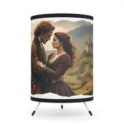 Highland Hearts Tripod Lamp - Perfect for Lovers of Outlander