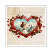 Heart of Dreams Square Stickers - Vintage Vibes - Sweet Romance