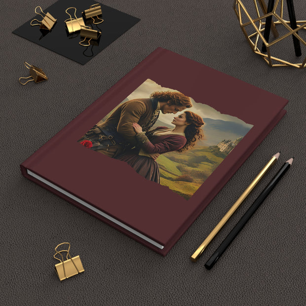 Highland Hearts Hardcover Journal -  Scottish Couple - perfect for fans of Outlander