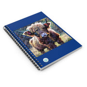 Mosaic Coo Spiral Notebook - Ruled Line for Animal Lovers - Artistic Scottish Cow