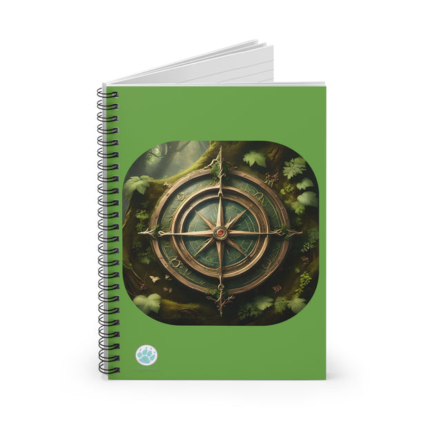 Lost Compass Spiral Notebook - Perfect for Nature Lovers and Dreamers - Whimsical Compass