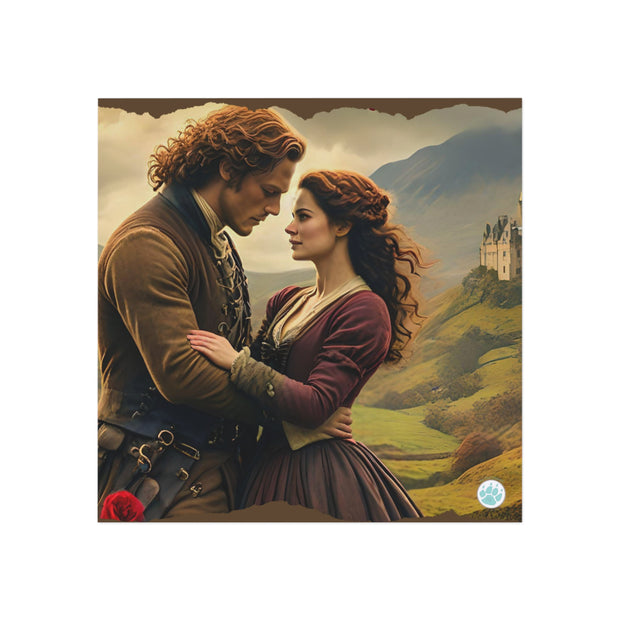 Highland Hearts Magnet - Scottish Highlands - Outlander Fans