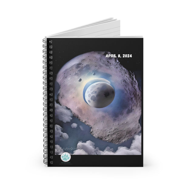 Total Eclipse 2024 Spiral Notebook - Ruled Line for Astronomy Lovers - Perfect Gift for Space Enthusiasts - Cosmic