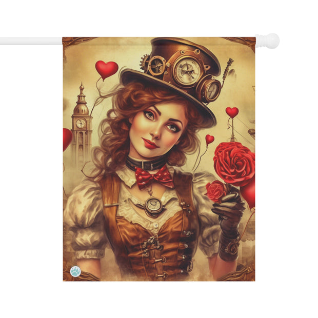 Timeless Affection House Banner -  Steampunk - Vintage - Valentine Art