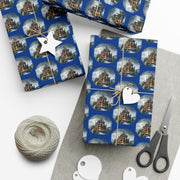 Castle at Christmas Gift Wrap Papers - Fantasy Christmas Castle Lovers Holiday Design