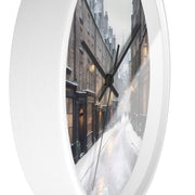 Winter Whispers in Edinburgh Wall Clock - Travel Lover - Edinburgh Scotland