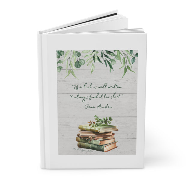 Jane Austen Quote Hardcover Journal Matte