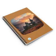 Castle in Autumn3 Spiral Notebook - Ruled Line for Dreamers and Creatives - Magical Landscape