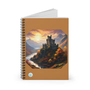 Castle in Autumn Spiral Notebook - Ruled Line for Creative Minds - Fantasy Landscape