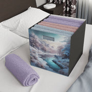 Winter's Embrace Storage Box - Serene Winter Wonderland Artwork