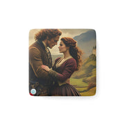 Highland Hearts Porcelain Magnet - Square Magnet - for Fans of Outlander