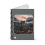 Castle in Autumn2 Spiral Notebook - Ruled Line with Castle Design - Scenic Landscape