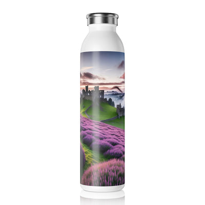 Castle in Heather Slim Water Bottle - Beauty of Nature