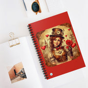 Timeless Affection Spiral Notebook - Steampunk - Valentine Artwork