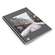 Winter Whispers in Edinburgh Spiral Notebook - Ruled Line - Travel Lover - Edinburgh Scotland