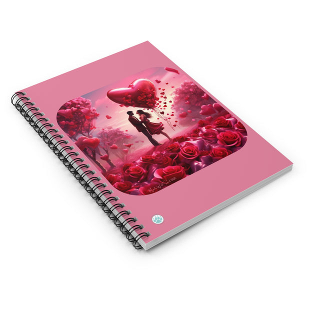 Whispers of Love Spiral Notebook - Ruled Line - Valentines Day - Romantic