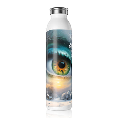 Mother Nature's Gaze Water Bottle - Winter Landscape Artwork