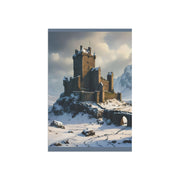 Whispers of Winter's Past Garden & House Banner - Castle In Winter - Architecture Lovers - Castle Lovers