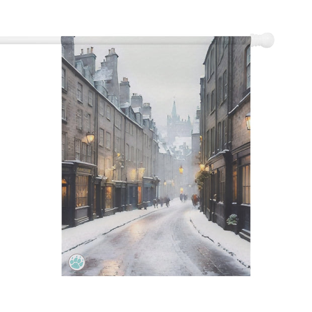 Winter Whispers in Edinburgh Garden & House Banner - Travel Lover - Edinburgh Scotland