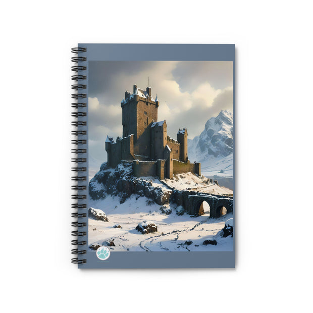 Whispers of Winter's Past  Spiral Notebook - Ruled Line - Architecture Lovers - Castle Lovers