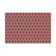 Jingle Coo in Red Wrapping Paper - Christmas Gift Wrap - Highland Coo - Scottish Cow