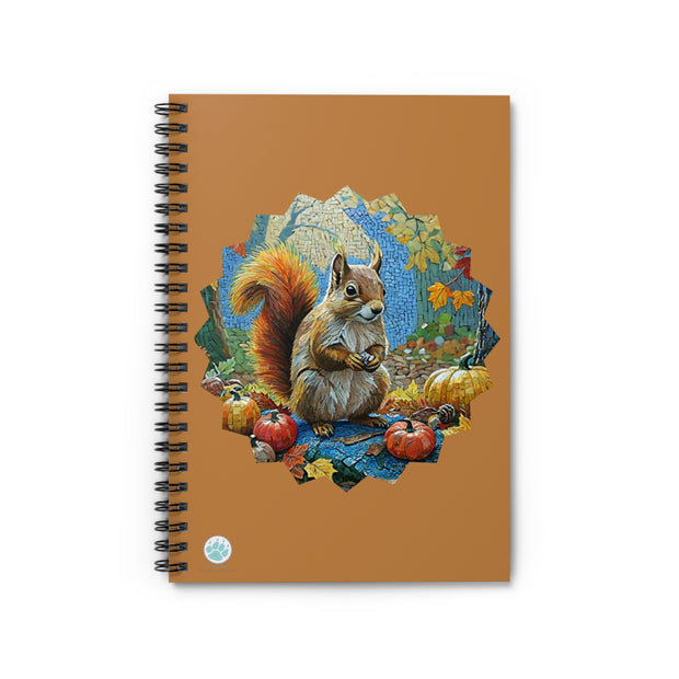 Squirrel Chase Spiral Notebook - Perfect for Nature Lovers Autumn Theme