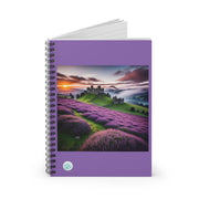 Castle in Heather Spiral Notebook - Nature Inspired Journal for Writing & Ideas - Scottish Heather