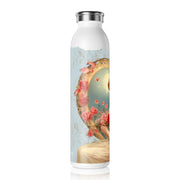 Victorian Love's Embrace Water Bottle - Vintage Vibes - Victorian Valentine Artwork with Roses