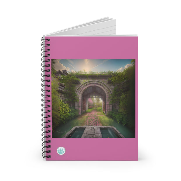 Gateway to Spring Spiral Notebook - Ruled Lines, Perfect for Nature Lovers - Dreamy Garden