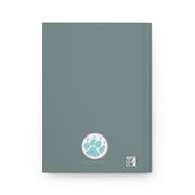 Mother Nature's Gaze Hardcover Journal Matte - Teal and Gold Winter Landscape Artwork