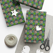 Two Snowmen Gift Wrap Papers - Snowmen Winter Wonderland Design