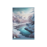 Winter's Embrace House Banner - Serene Winter Wonderland Artwork