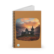 Castle in Autumn3 Spiral Notebook - Ruled Line for Dreamers and Creatives - Magical Landscape