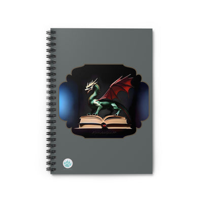 Book Dragon Spiral Notebook - Perfect for Fantasy Lovers and Note-Takers - Mythical Dragon