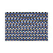 Jingle Coo in Blue Wrapping Paper - Christmas Gift Wrap - Highland Coo - Scottish Cow