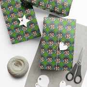 Two Snowmen Gift Wrap Papers - Snowmen Winter Wonderland Design