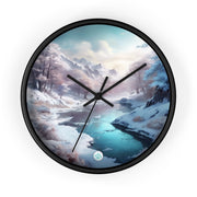 Winter's Embrace Wall Clock - Tranquil Home Decor - Nature Lovers