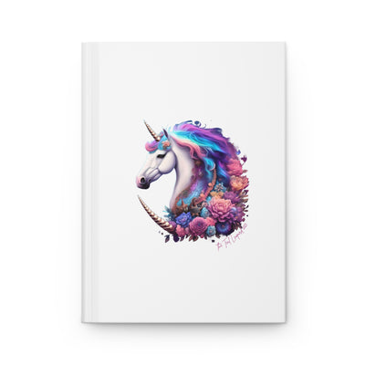 Floral Unicorn Hardcover Journal Matte