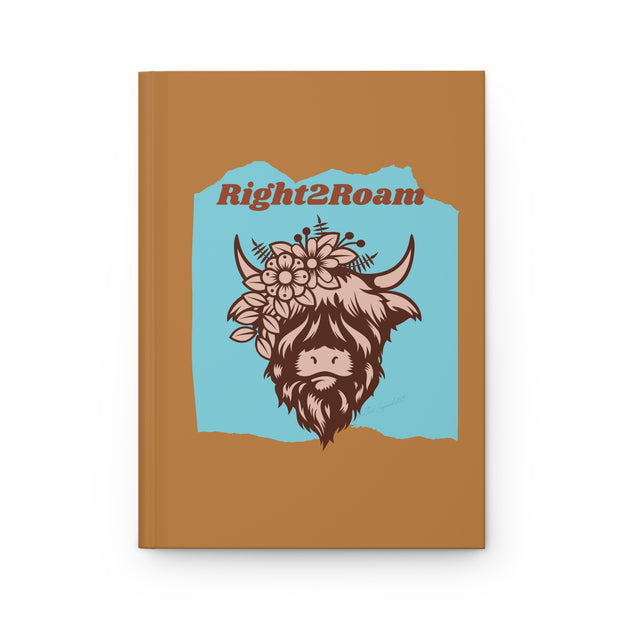 Right2Roam in Tan Hardcover Journal Matte