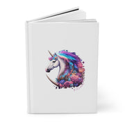 Floral Unicorn Hardcover Journal Matte