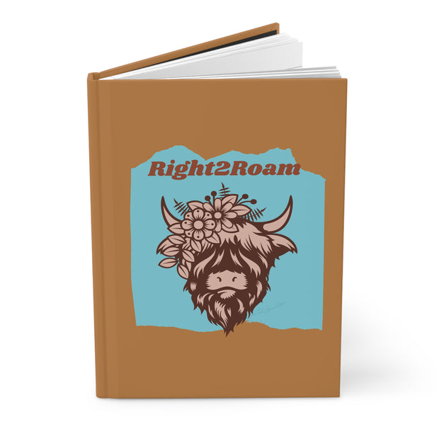 Right2Roam in Tan Hardcover Journal Matte