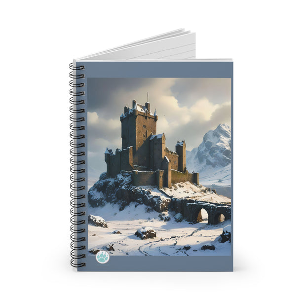 Whispers of Winter's Past  Spiral Notebook - Ruled Line - Architecture Lovers - Castle Lovers