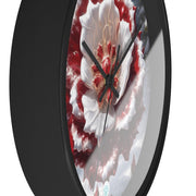 Grace in Frost Wall Clock - Tudor Rose - Winter Beauty