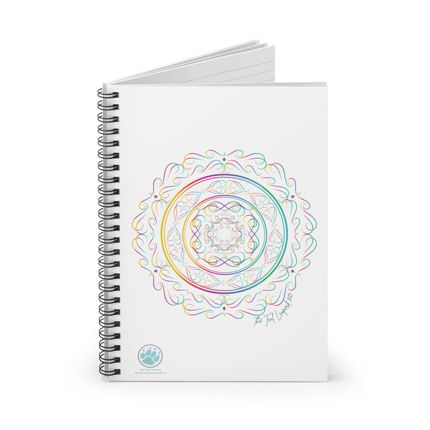 Double Pastel Mandala Spiral Notebook - Ruled Lines for Creative Minds - Colorful