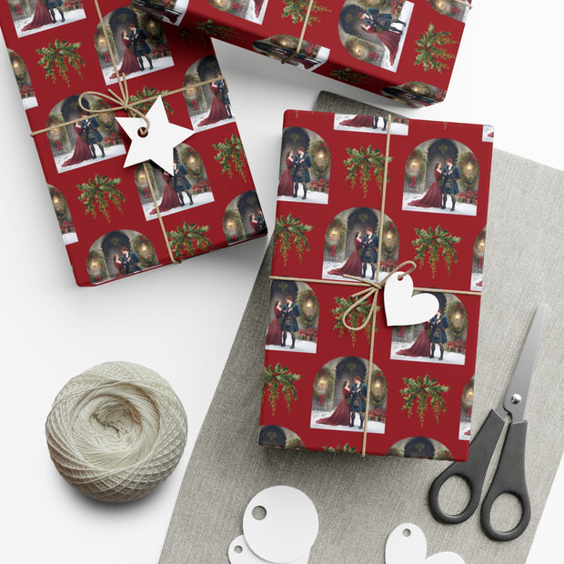 Silent Entry Holiday Gift Wrap Papers - Scottish Holidays - Vintage Feel