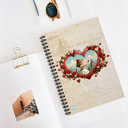 Heart of Dreams Spiral Notebook - Ruled Line - Vintage Vibes - Romance Lovers