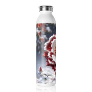 Grace in Frost Slim Water Bottle - Tudor Rose - Winter Beauty